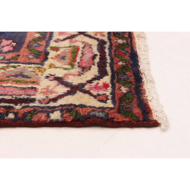 ECARPETGALLERY Hand-knotted Andelz Navy Wool Rug - 3'4 x 9'10