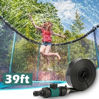 Trampoline Sprinkler 39FT Outdoor Water Play Toys for Kids Waterpark ...
