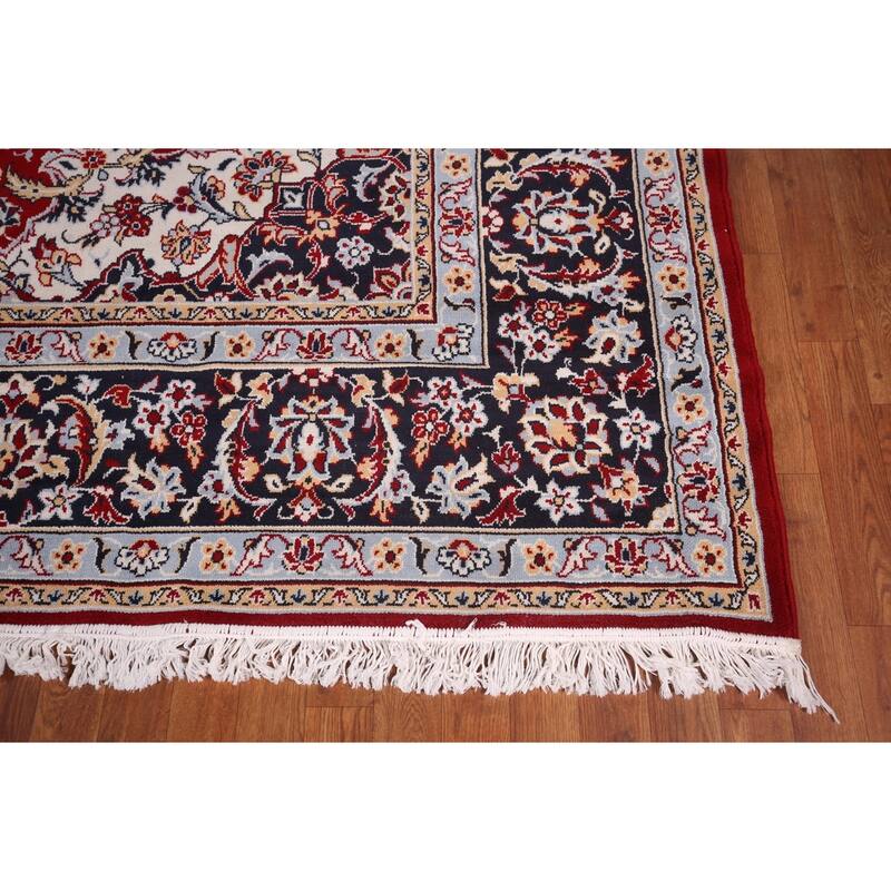 Kashan Turkish Area Rug Machine Made Traditional Carpet - 9'8" x 12'6"