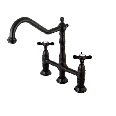 Kingston Brass Essex 1.8 GPM Bridge Kitchen Faucet - Includes Side