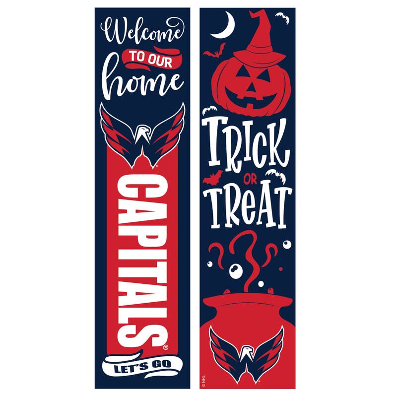 47" Double Sided Seasonal Porch Leaner, Washington Capitals - 47" x 11.25"