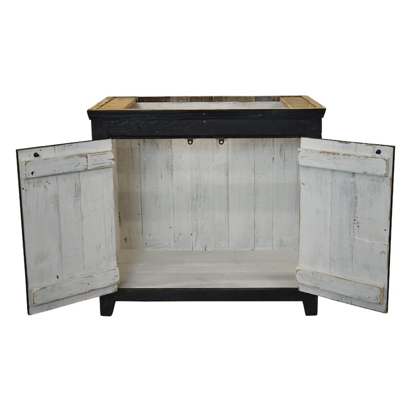 Americana Anvil 36-inch Reclaimed Wood Bathroom Vanity (Base Only)