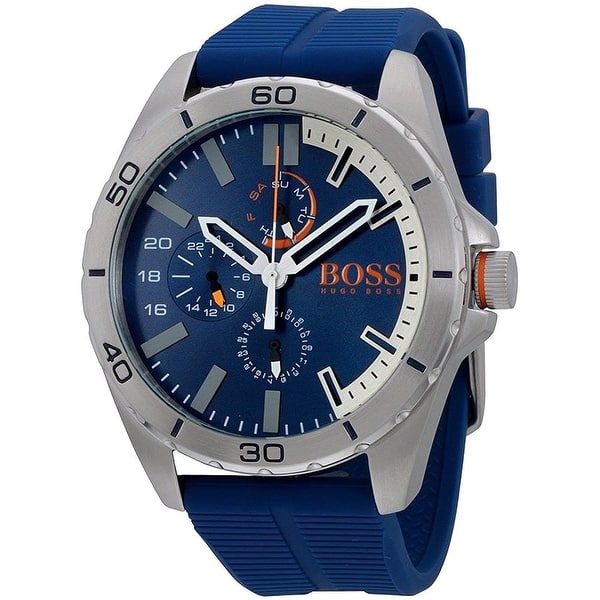 Hugo Boss Men's 'Orange' Rubber Watch - Overstock - 32396654