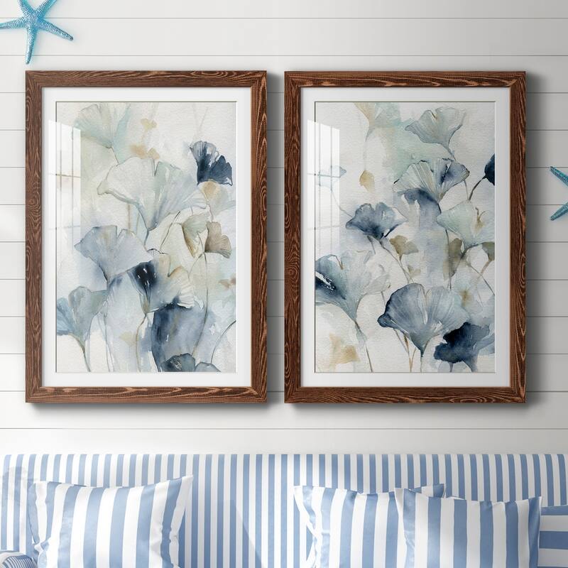 Indigo Ginkgo I-Premium Framed Print - Ready to Hang