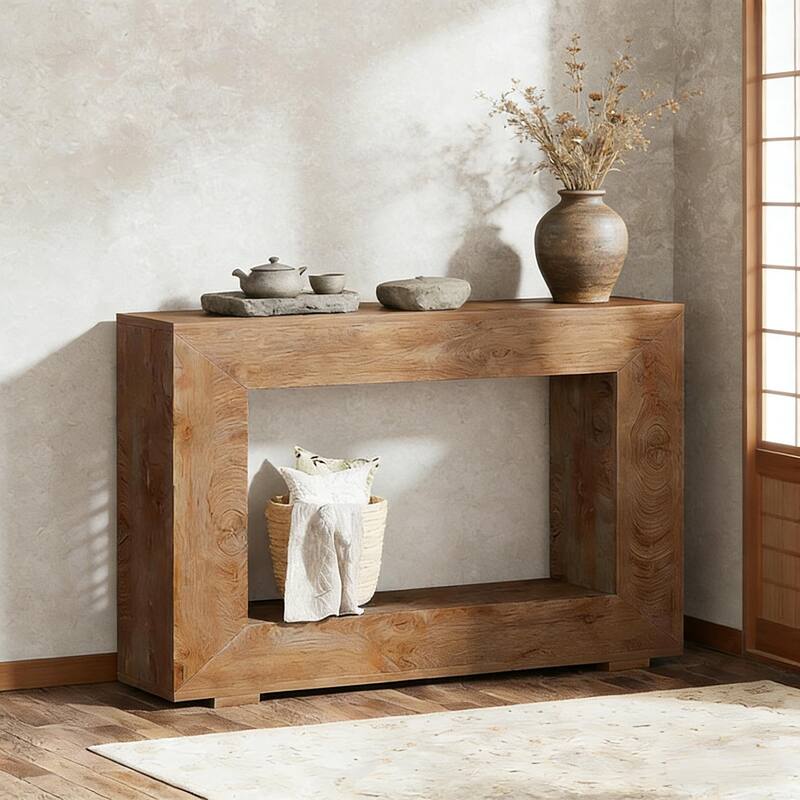 Entryway Sofa Table, Wood Console Table