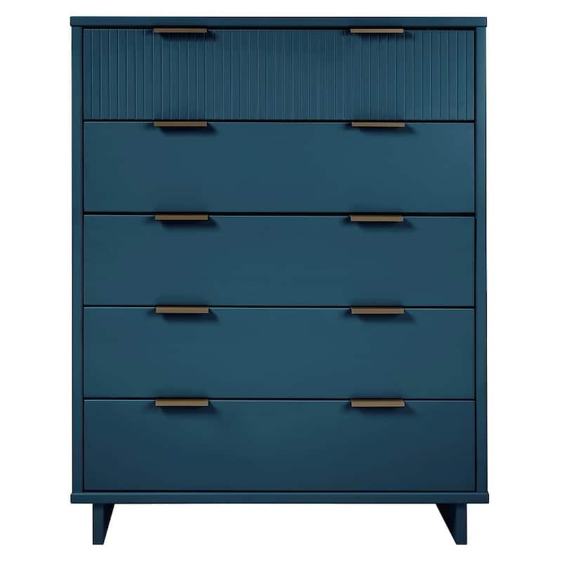 Manhattan Comfort Granville 45.27" Modern Tall 5 Drawer Dresser