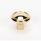 preview thumbnail 2 of 8, Alno Classic Traditional 1-1/2 Inch Mushroom Cabinet Knob Polished Brass