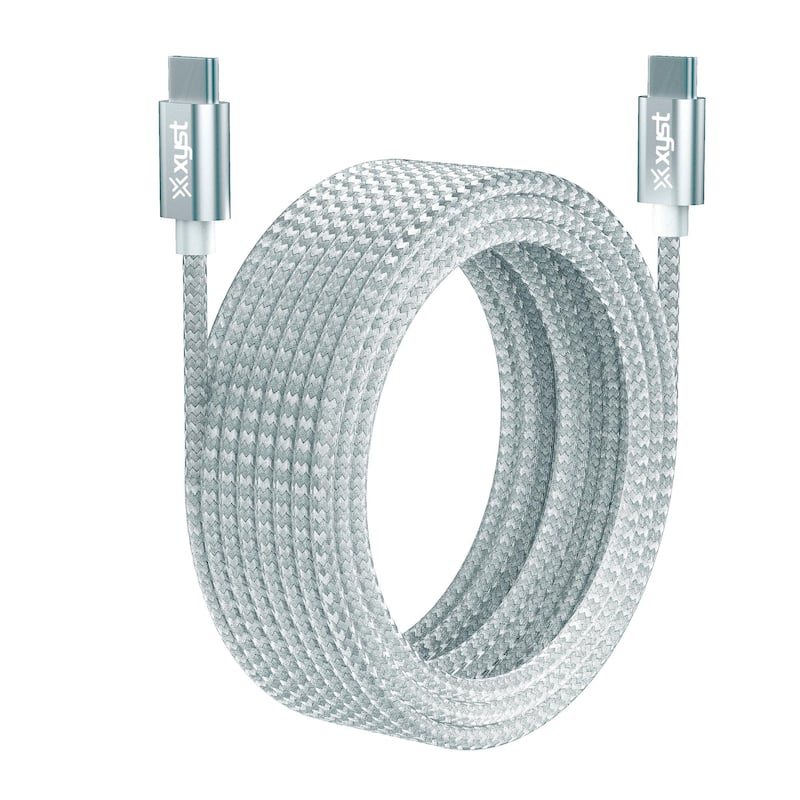 Xyst Braided USB-C to USB-C Charge and Sync Cable 10Ft