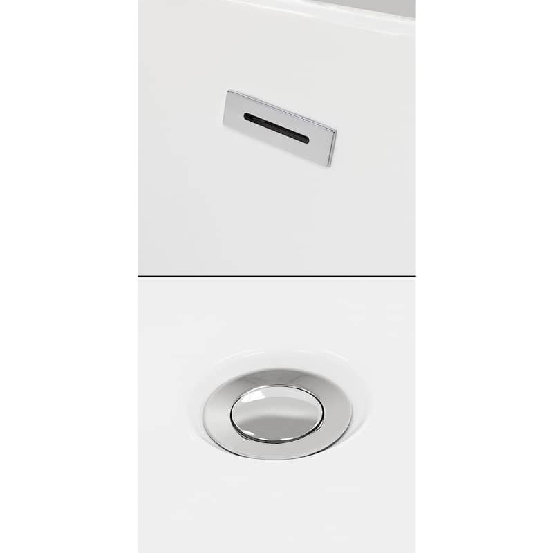 Wyndham Collection Juliette 71" Free Standing Acrylic Soaking Tub with