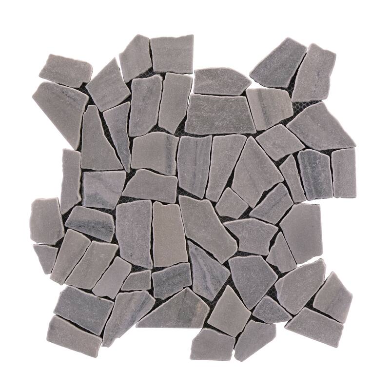 Full Eclectic 18 in. x 18 in. Marble Tumbled Wall and Floor Tile