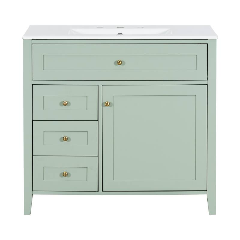 GDFStudio - Adrian Montgomery Modern Freestanding Bathroom Vanity