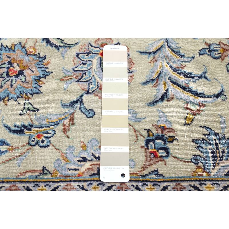 ECARPETGALLERY Hand-knotted Antalya Vintage Sage Wool Rug - 8'10 x 13'0