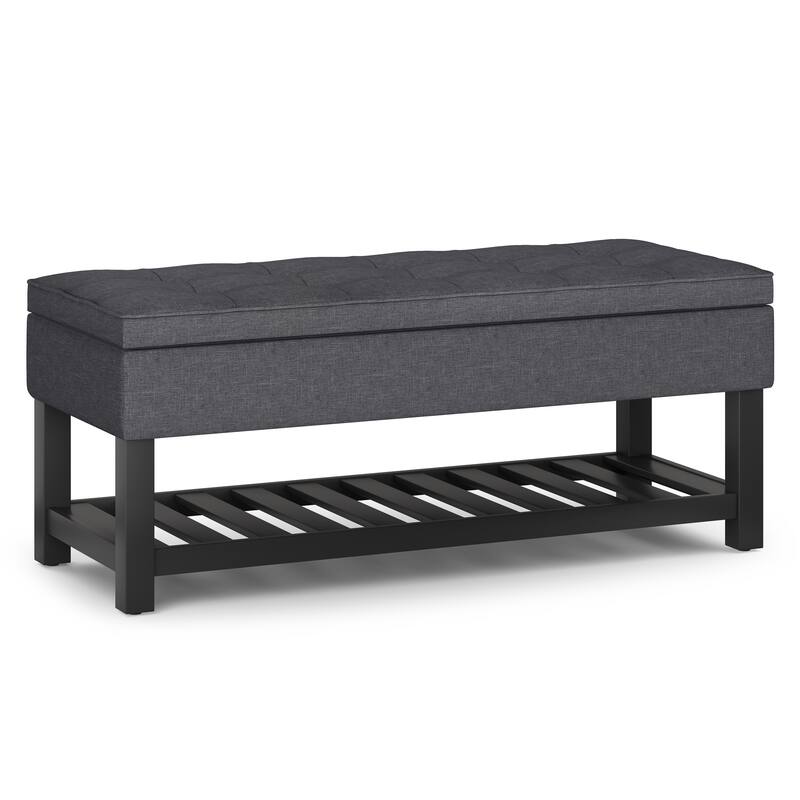 Storage Ottoman Bench with Open Bottom