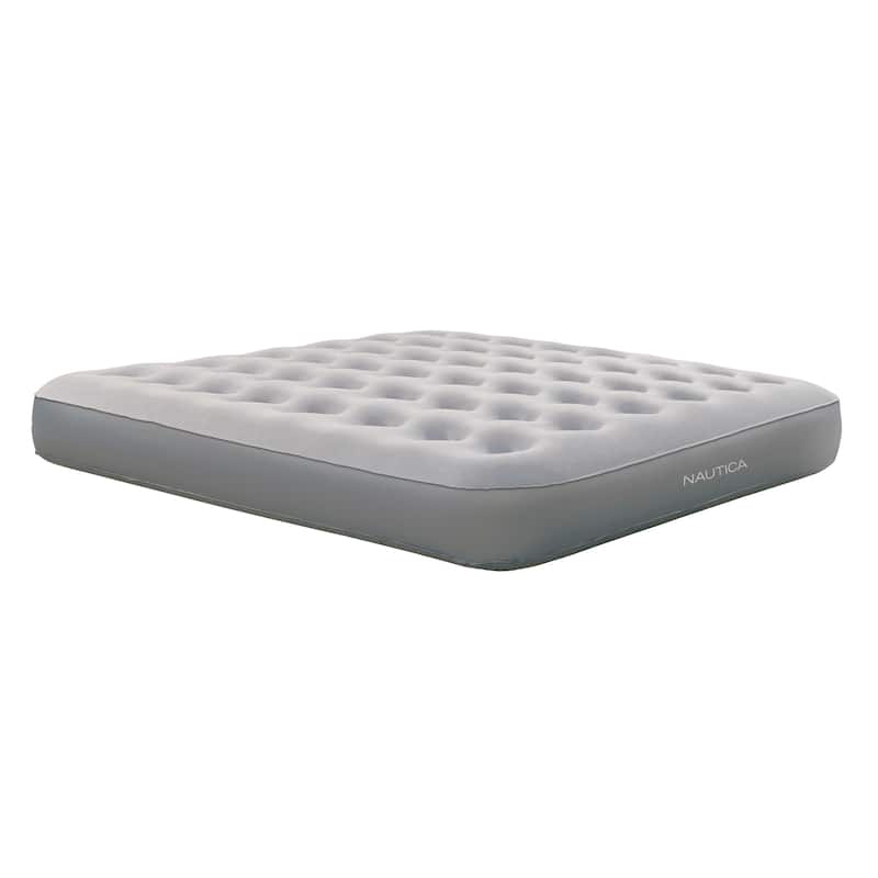 Nautica Home Sleep Express 10 in. Inflatable Air Mattress with External Pump - Bed with Puncture Resistant Vinyl Construction