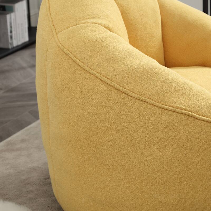 Bedding High Pressure Foam Bean Bag Chair Adult Material with Padded Foam Padding Compressed Bean Bag with Footrest