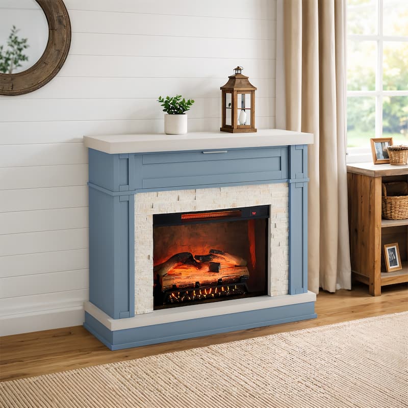 Ephersyn Electric Fireplace with Flame Effect