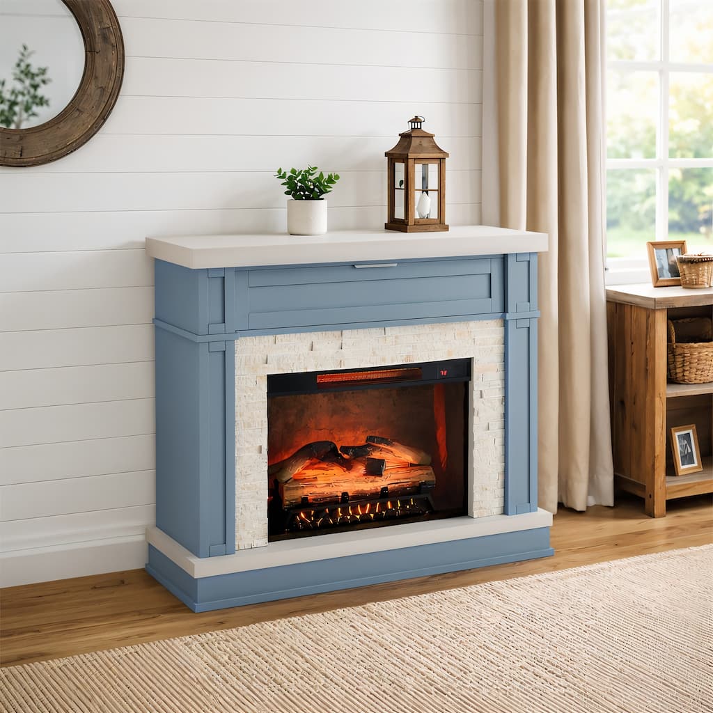 Ephersyn Electric Fireplace with Flame Effect