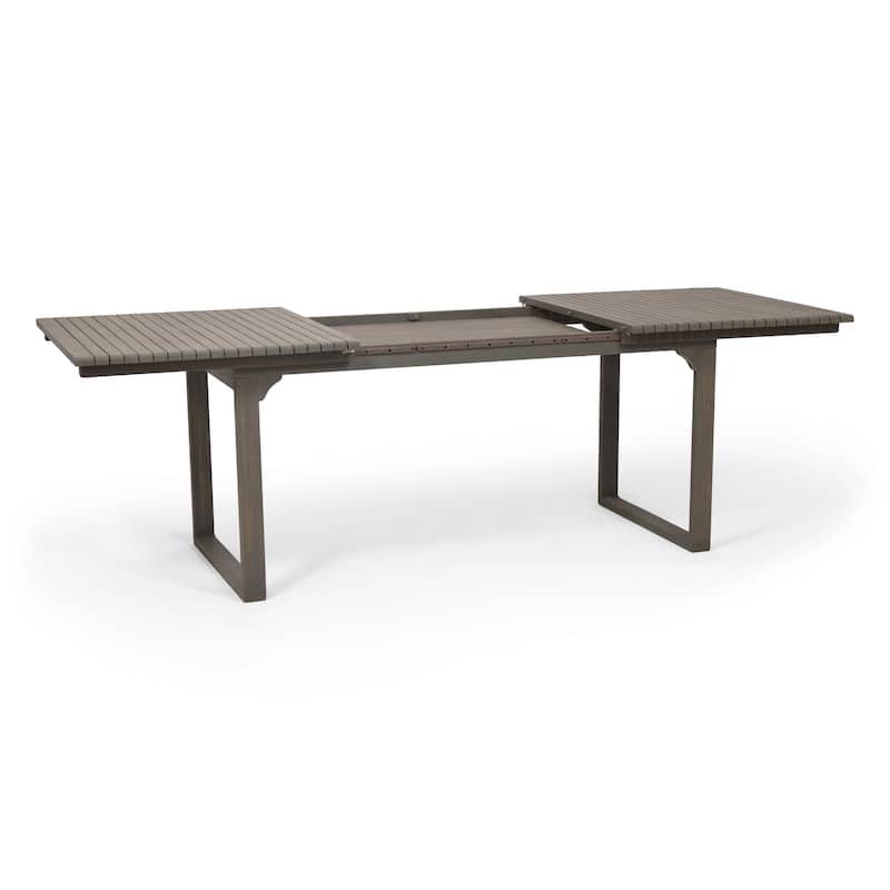 Sorrento Acacia Wood 9-piece Expandable Table Outdoor Dining Set by Christopher Knight Home
