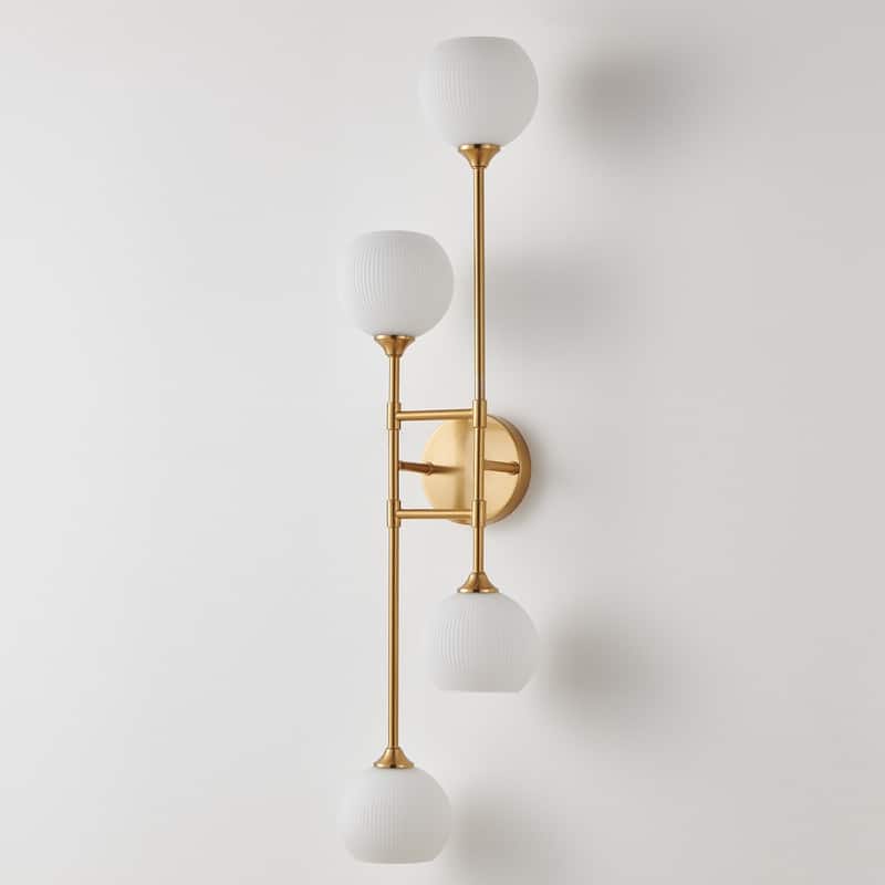 KAWOTI 4-Light Dimmable Large Armed Wall Sconce - W35.75" * H6.75"