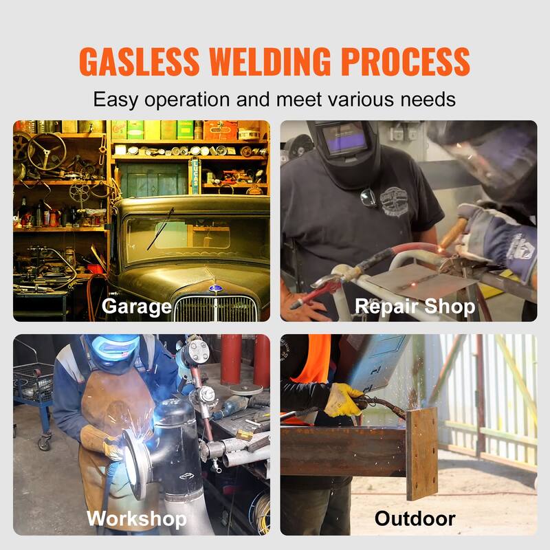 Flux Core Welding Wire, E71T-GS 0.035-inch 10LBS, Gasless Mild Steel MIG Welding Wire