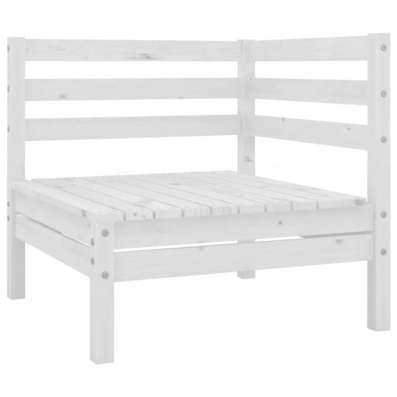 vidaXL Patio Loveseat Outdoor Patio 2-Seater Sofa for Garden Solid Wood Pine - 25" x 25" x 24.6"
