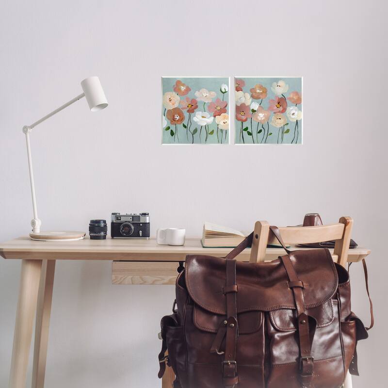 Stupell Budding Boho Blooms Wall Plaque Art Design By Charity Henderson (Set of 2)