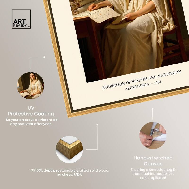 Philosopher of Alexandria Canvas by Art Remedy