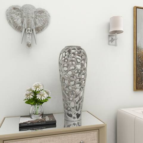 Aluminum Metal Contemporary Modern Abstract Vase Sculpture
