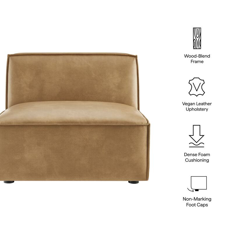 Restore Vegan Leather Armless Modular Chair