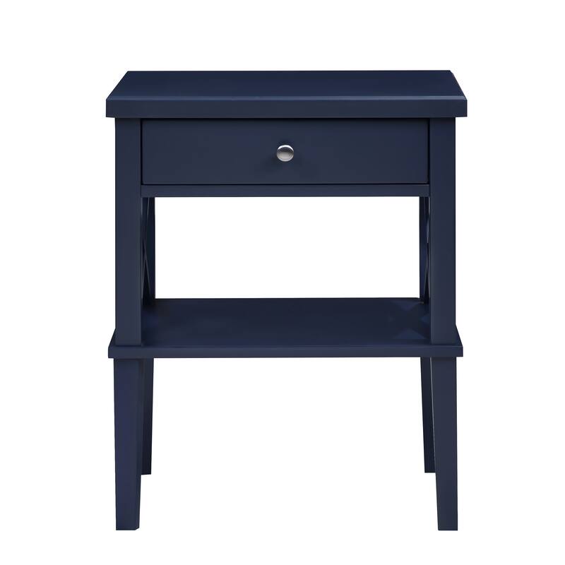Copper Grove Castle Creek Wooden Nightstand with Lower Shelf