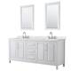 Option White / Giotto Quartz Top / Polished Chrome