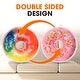 preview thumbnail 21 of 23, Cheer Collection Reversible Plush Donut Throw Pillow