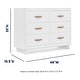 preview thumbnail 9 of 13, Skye 6 Drawer Dresser with Interlocking Drawers by Delta Children White