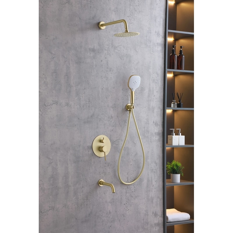 Indigo Home Complete Shower and Tub Faucet with Rough-in Valve