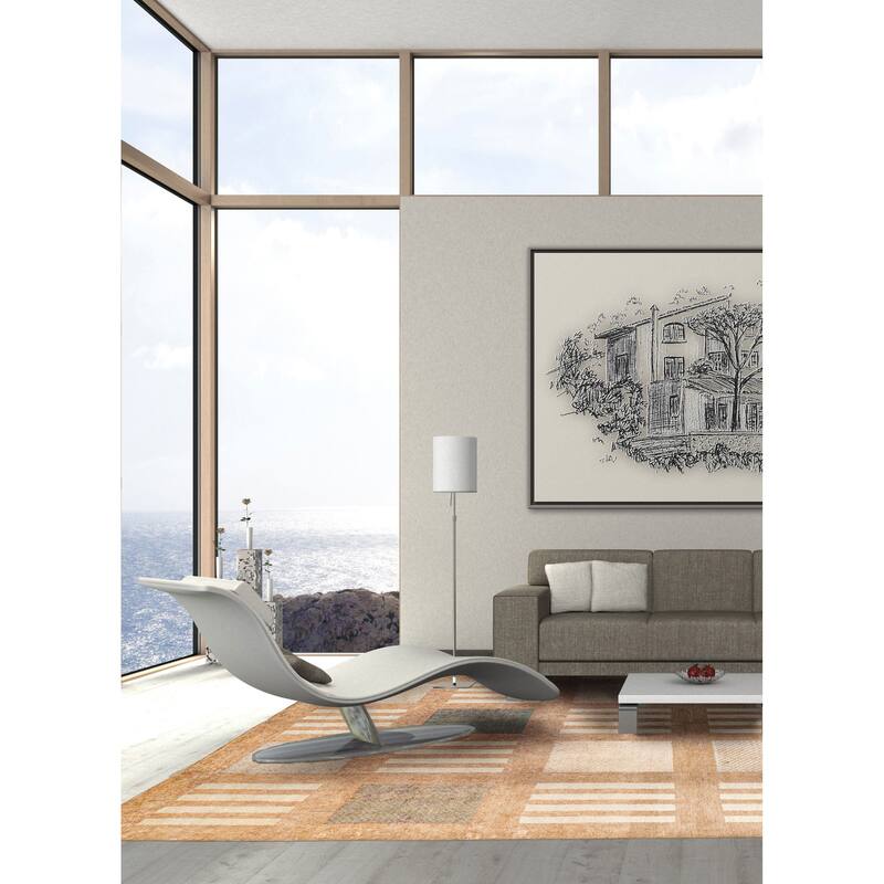 ECARPETGALLERY Hand-knotted Peshawar Ziegler Tan Wool Rug - 8'0 x 10'5