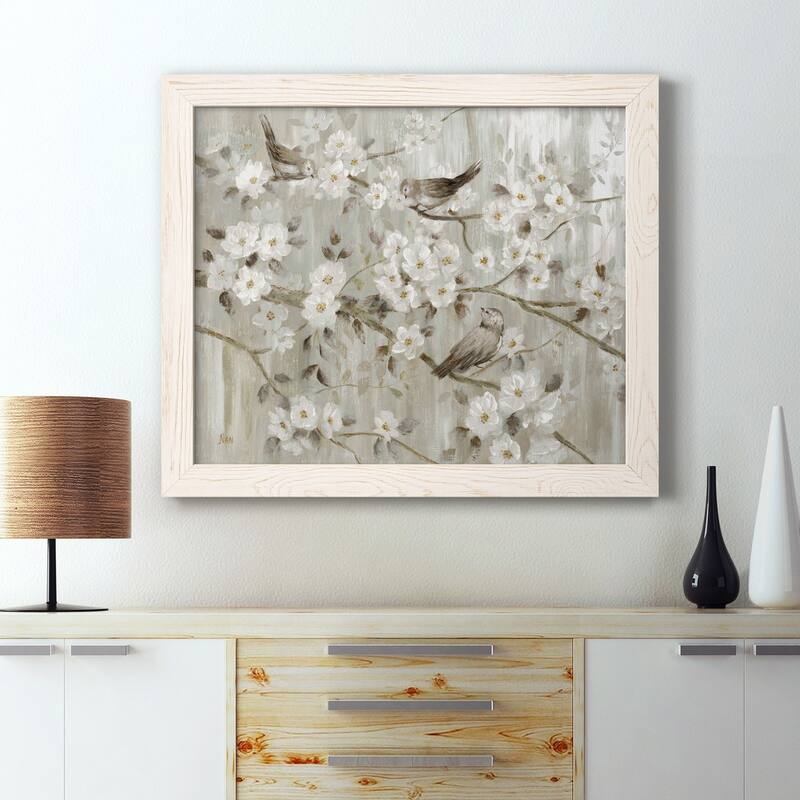 Neutral Spring Birds-Premium Framed Canvas - Ready to Hang