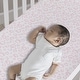 preview thumbnail 2 of 4, Lambs & Ivy Signature Pink/White Leopard Organic Cotton Fitted Crib Sheet