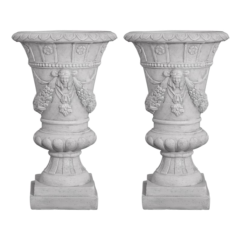 Christopher Knight Home- Lee Garden Outdoor MGO Urn Set Of 2