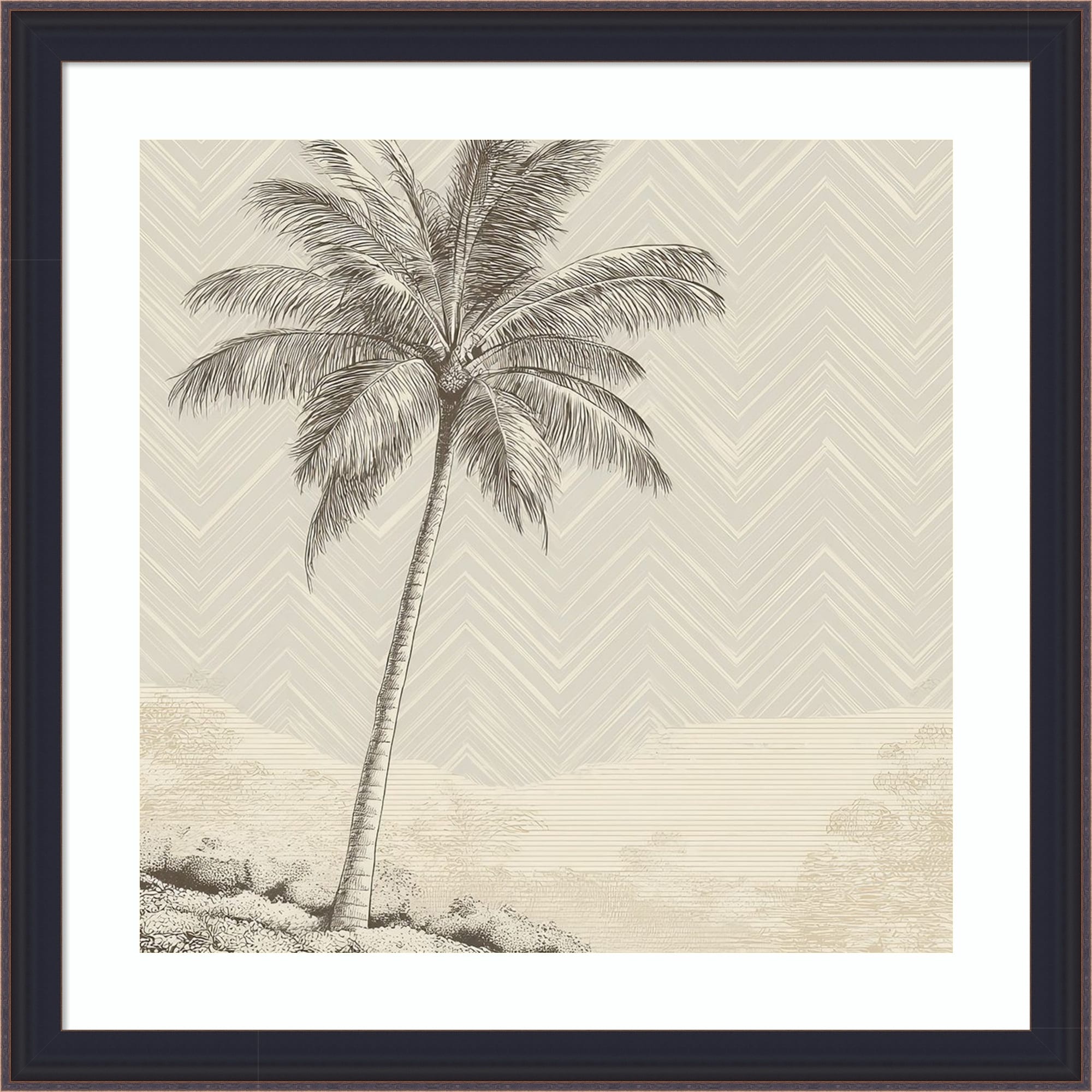 Landscape Painting No. 1 by Tradelink inhouse artist Wood Framed Wall Art Print