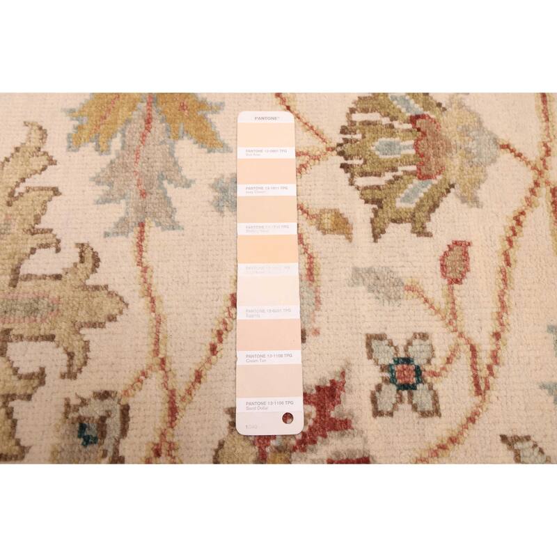 ECARPETGALLERY Hand-knotted Jules Serapi Ivory Wool Rug - 5'11 x 9'1