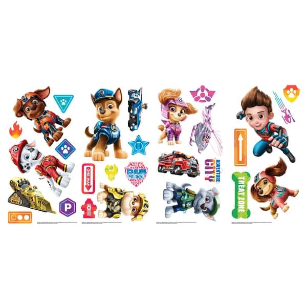 slide 2 of 6, Paw Patrol Movie Wall Decals by RoomMates
