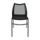 preview thumbnail 9 of 11, 5 Pack Stackable Chair with Vented Back and Waterfall Seat - 17.75"W x 21.5"D x 32"H
