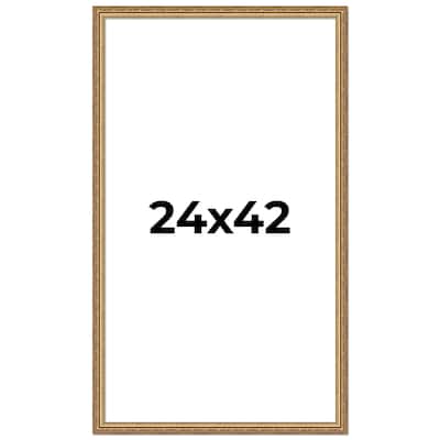 24x42 Frame Red Solid Wood Picture Frame Width 1.75 Inches | Interior Frame Depth 1 13/16 Inches