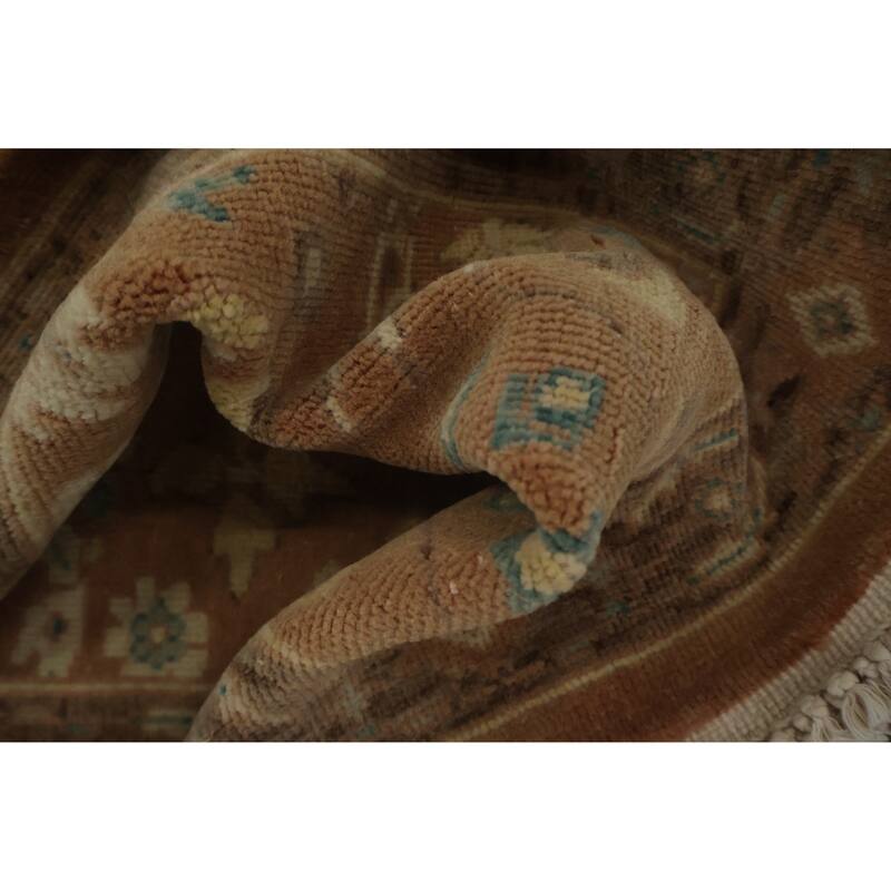 Hand Knotted Oriental 100% Wool Carpet Traditional All-Over Brown Ziegler Area Rug - 3' 1'' X 2' 0''