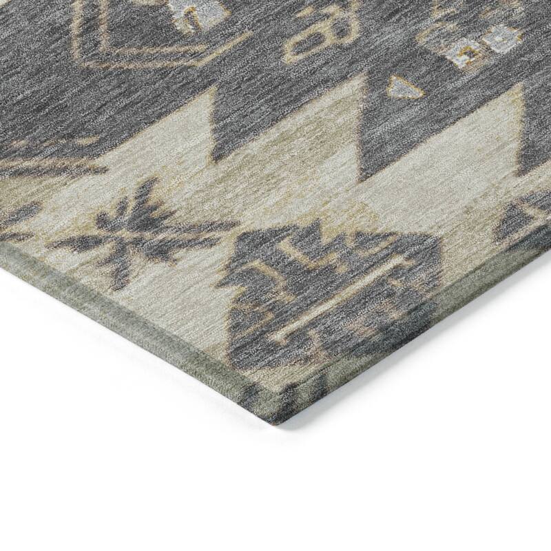 HomeRoots Tribal Transitional Rectangle Outdoor Rug