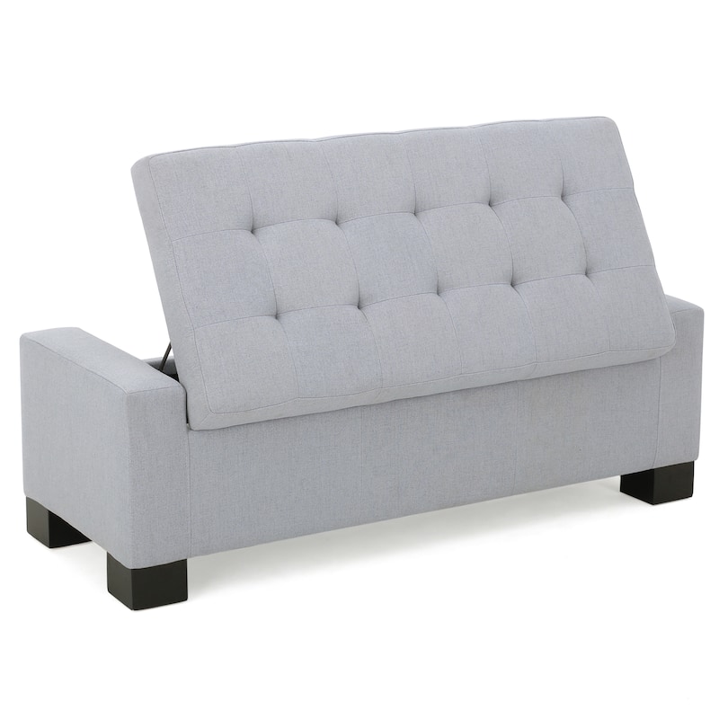 Modern Upholstered Storage Bench for Living Room Entryway