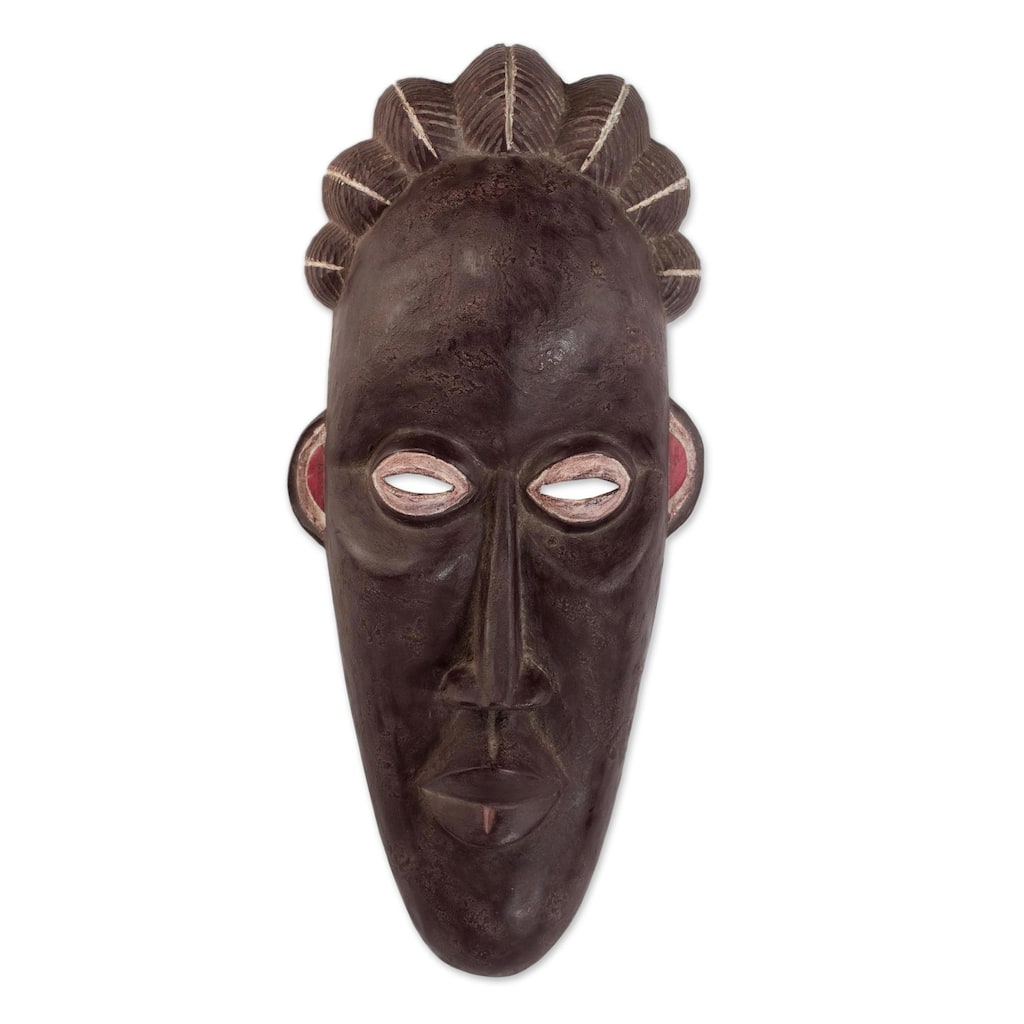 Novica Handmade Bassa Tradition African Wood Mask