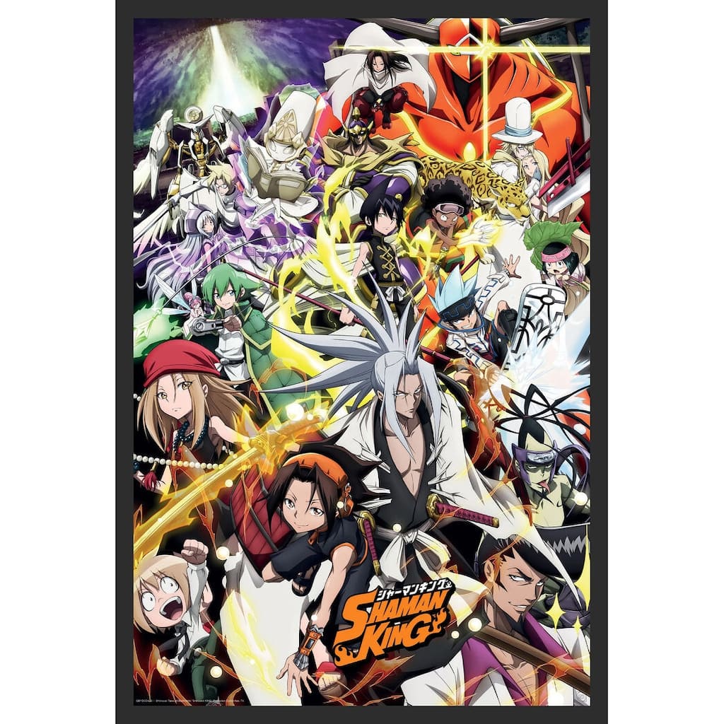 Shaman King Framed Art Poster - 24 x 36 Inch