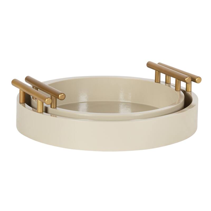 Kate and Laurel Lipton Round Tray Set