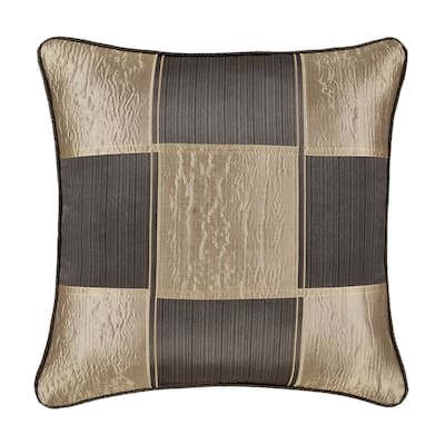 J. Queen New York Brando Bronze 20" Square Decorative Throw Pillow